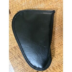 UMC 2 Vintage Black Faux Leather Zippered Pistol Rug Case Green  Lining Handgun